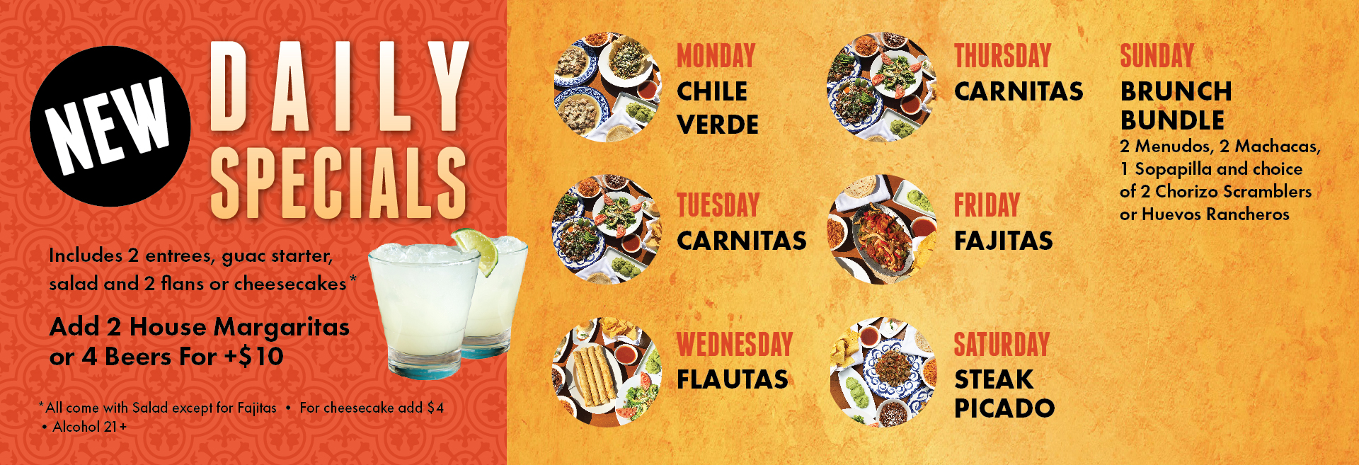Miguel's Restaurant Daily Meal Specials