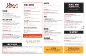 Miguel's California Mexican Cocina Food Menu