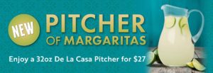 32oz De La Casa Margarita Pitcher for $27!