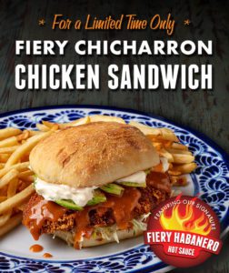 Limited Time Only - Fiery Chicharron Chicken Sandwich